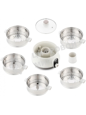 Пароварка электрическая Kitfort КТ-2035 600 Вт. Количество уровней: 5. Таймер приготовления: до 60 минут.