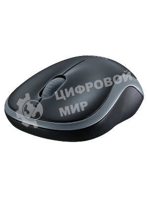 Мышь беспроводная Logitech M185 серый/черный, 1000 dpi, радиоканал, USB, кнопки - 3