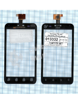 Сенсорное стекло (тачскрин) для ZTE V807 Blade C YZ-CTP465-FPC-V1, черное