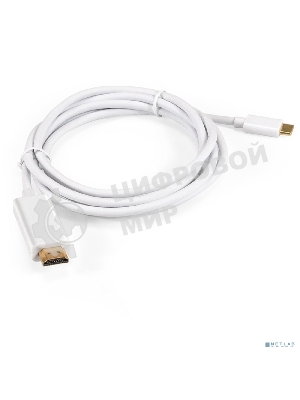 Кабель-адаптер Type-C-HDMI ExeGate EX-CM-HDMI2M-0.1 (USB Type-C/19M, 4K@120HZ 8K@ 30Hz, 1,8м)