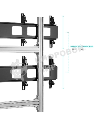 Напольный мобильный стенд ONKRON FSPRO2L-22 для видеостен 2х2 4 x 40”- 50