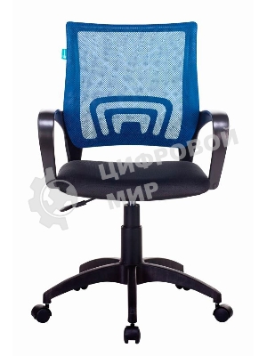 Кресло Бюрократ CH-695NLT синий/черный, сетка/ткань, 120 кг, механизм качания