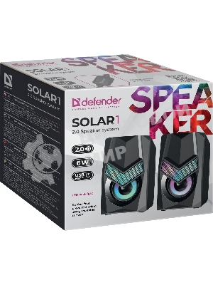 Акустическая система 2.0 Defender SOLAR 1 65401