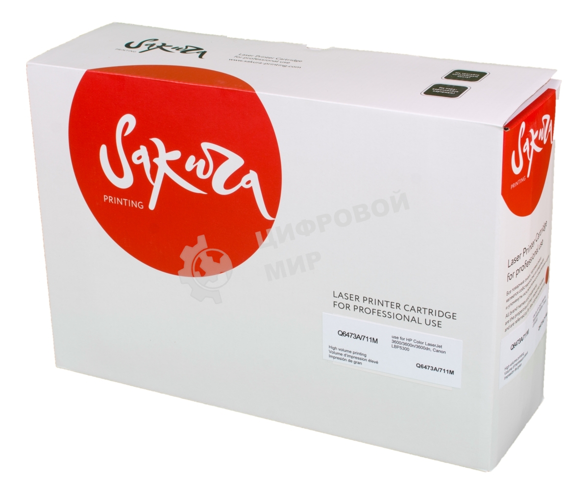 Картридж лазерный Sakura Q6473A для HPColor LaserJet 3600/3600n/3600dn, Canon LBP5300 пурпурный, 4000 к.
