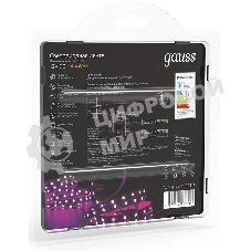 Лента светодиодная Gauss 312000414 LED 5050/60-SMD 14.4W 12V DC RGB блистер 5м