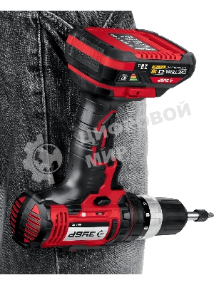 Дрель-шуруповерт Зубр ДШЛ-185-22, 18 В, 2 Ач, 40 Нм, щеточный