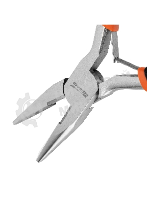 Длинногубцы Sparta Mini, 130 мм, никелированные, прямые, авторазжим