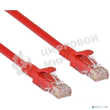 Патч-корд UTP cat.5e, 2м ExeGate красный