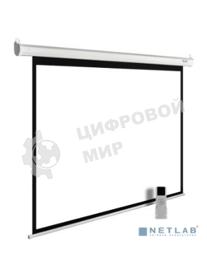 Экран Cactus 220x220 см MotoExpert CS-PSME-220x220-WT 1:1 настенно-потолочный рулонный белый (моторизованный привод)