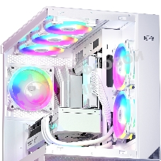 Вентилятор для корпуса PCCooler F3 T120 ARGb белый, 120 мм, 1800 об/мин, 21.6 дБ, 4 pin