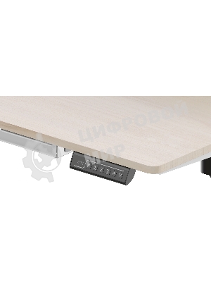 Стол для компьютера Cactus CS-EDL-DWT столешница ДСП светлый дуб каркас белый 120x71x60см