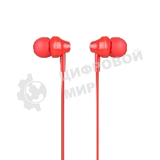 Проводные наушники Hoco M14 красный, внутриканальные, Jack 3.5 мм