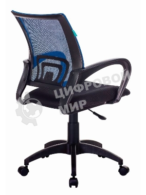 Кресло Бюрократ CH-695NLT синий/черный, сетка/ткань, 120 кг, механизм качания