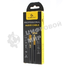 Кабель Cablexpert аудио 90˚ CCAB-02-35MML-1MB. 3.5 Jack (M)/3.5 Jack (M), черный, 1м, блистер