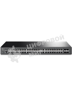 Коммутатор Jetstream 48-port gigabit L2+ managed switch with 4-gigabit uplink ports, 48 10/100/1000Mbps RJ-45 port, 4 1000Mbps SFP slots