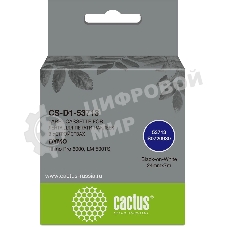 Картридж ленточный Cactus CS-D1-53713 24мм, черный шрифт, белый фон, 7м для DYMO Rhino Pro 6000, LM 500TS