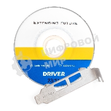 Контроллер ExeGate EXE-342 (PCI-E x1 v2.0, 2хUSB 3.0 ext.+ 1х19pin int. (внутренние коннекторы для подключения 2хUSB 3.0 портов на корпусе), разъем доп.питания, VIA Labs Chipset VL805)