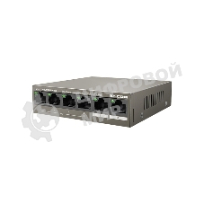 Коммутатор сетевой IP-COM G2206P-4-63W 4x10Base-T/100Base-TX/1000Base-T 2x1000Base-T PoE порты 4 Количество портов PoE+ 4 G2206P-4-63W