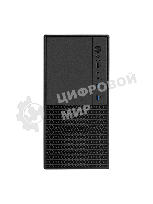 Компьютерный корпус Minitower ExeGate BAA-308MU2-UNS450 (mATX, БП UNS450 с вент. 12см, 1хUSB+2хUSB 3.0, HD Audio, черный)