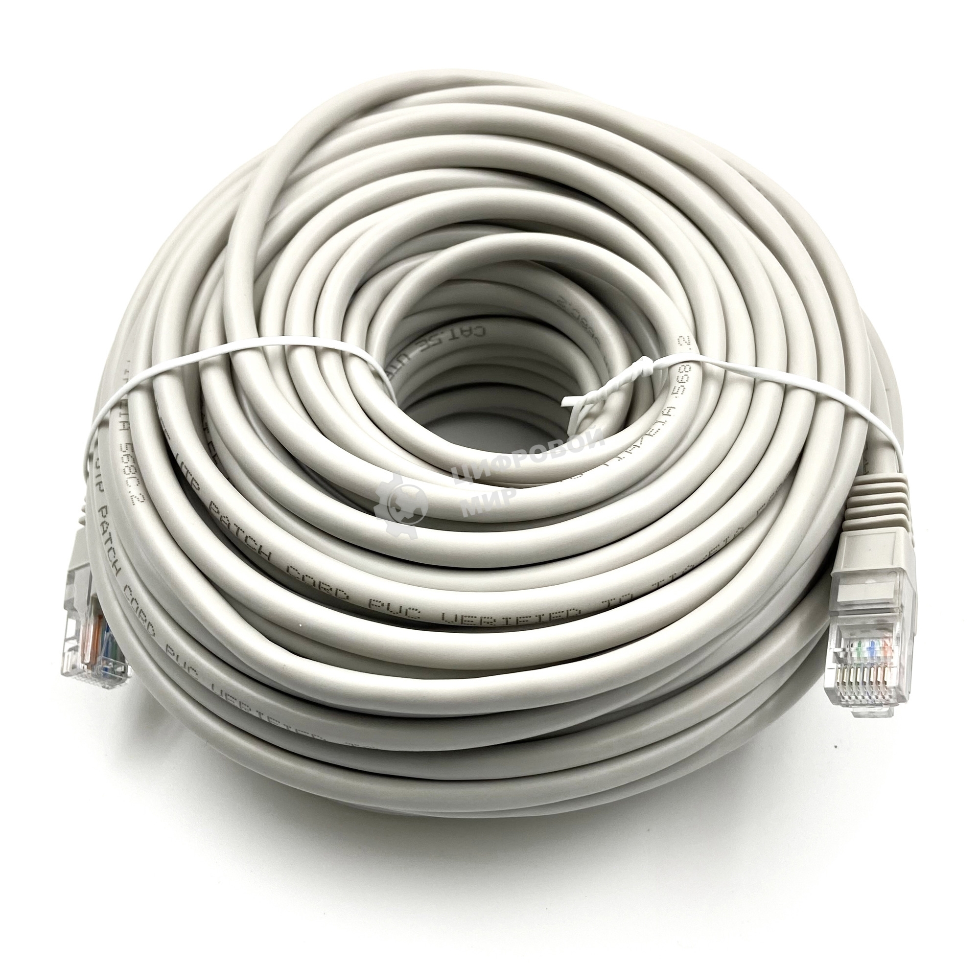 Патч-корд Buro UTP cat5E 30м серый RJ-45 (m)-RJ-45 (m)