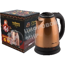 Чайник электрический Матрена MA-002 (1,8 л) стальной медный