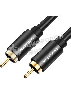 Кабель Vention аудио RCA M/RCA M - 1м черный