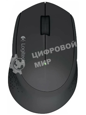 Мышь беспроводная Logitech M280 серый, 1000 dpi, радиоканал, USB, кнопки - 3
