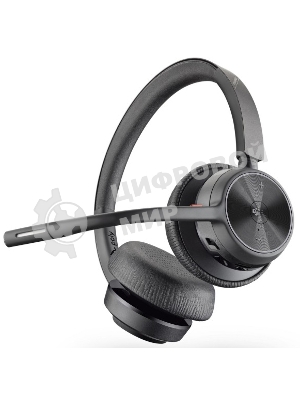 Гарнитура Plantronics Voyager 4320 UC чёрный, беспроводная + проводная, Bluetooth, до 47 ч