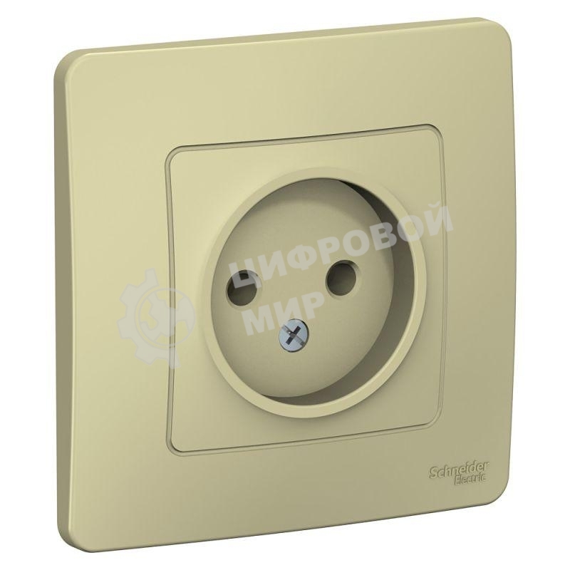 Розетка СП Blanca 16А 250В без шторок без заземл. беж. SchE BLNRS000017