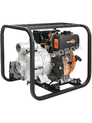 Мотопомпа Patriot MPD 3072 SFE4т дизель 296см3 5.7лс 75м3/ч 1200л/м глуб.8м напор25м 3'' бак3.5л