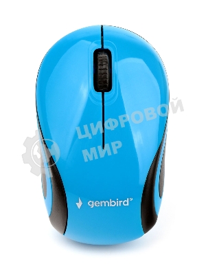 Мышь беспроводная Gembird MUSW-620 синий, 1200 dpi, радиоканал, USB, кнопки - 3