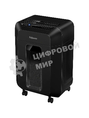 Шредер Fellowes AutoMax 80M FS-46215, минирезка, DIN P-4, 4х12 мм, автоподача 80 лст., 17 лтр., автореверс, уничт.: скобы, скрепки, пл. карты