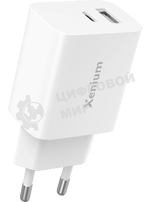 Сетевое зарядное устройство Xenium X302 30W 3A (PD+QC) (CCX3020W/00)