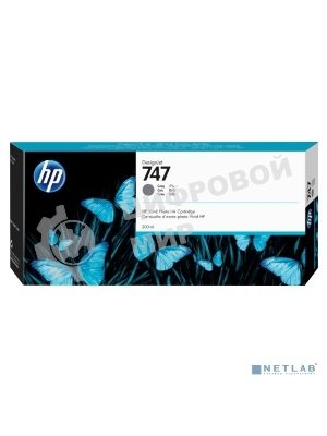 Картридж струйный HP 747 300-ml хроматический серый для HP DesignJet Z9+