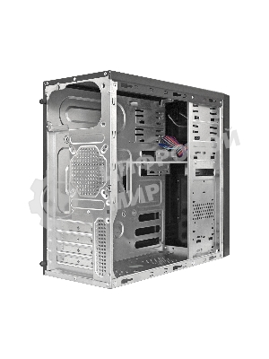 Компьютерный корпус Minitower ExeGate MA-372UX Black, mATX UN600, 120мм 2*USB+2*USB3.0, Audio