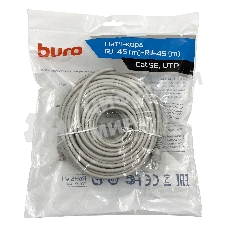 Патч-корд Buro UTP cat5E 30м серый RJ-45 (m)-RJ-45 (m)
