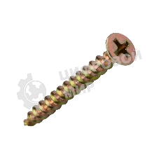 Саморез оконный Kranz острый, 4.1х40, желтый цинк, короб (500 шт./уп.)