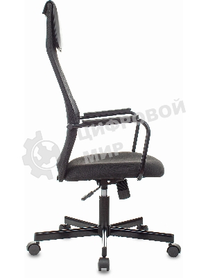 Кресло Бюрократ KB-5M TW-01 3C11 черный, сетка/ткань, 120 кг, механизм качания, с подголовником