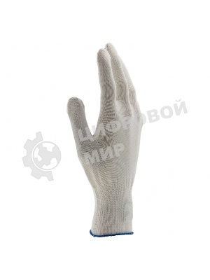 Перчатки из синтетической нити, ПВХ точка, 13 класс, белые, XL Россия