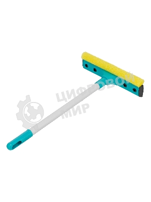 Щетка-окномойка Home Palisad с водосгоном, пластиковый черенок, 430х220 мм