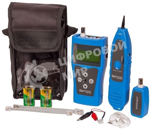 Кабельный тестер с измерением длины с трассировкой кабельных линий