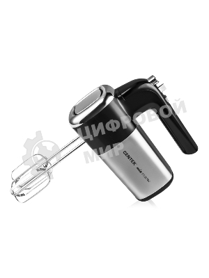 Миксер Centek CT-1120 черный/сталь 1200 Вт,, 5 скоростей+турбо, взбивание/замешивание