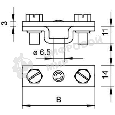 Держатель для плоских проводников FL 30. FL 40 Тип:831 40 OBO 5032040