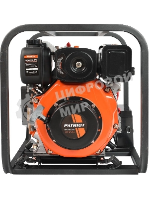 Мотопомпа Patriot MPD 3072 SFE4т дизель 296см3 5.7лс 75м3/ч 1200л/м глуб.8м напор25м 3'' бак3.5л