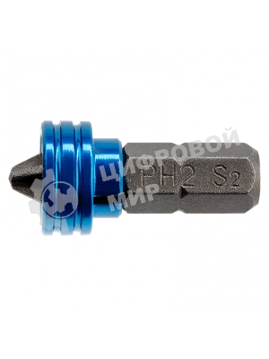 Бита Gross PH2x25 мм с ограничителем и магнитом, для ГКЛ, S2