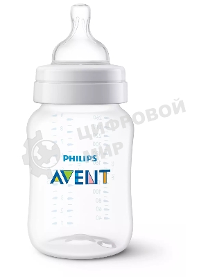 Бутылочка для кормления Philips SCY103/02, Anti-colic 1+ мес., 260 мл, 2 шт.