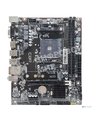 Материнская плата CBR A320, AM4, AMD A320, 2xDDR4, 4xSATA, 1xM.2, 1xPCIe 3.0 x16, 1xPCIe x1, 2xUSB 2.0, 4xUSB 3.0, 1xVGA, 1xHDMI, 1x1Gb LAN, 5.1, mATX (OEM)