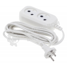 Сетевой удлинитель Buro BU-PSL2.3/W 3 м (2 розетки) белый (пакет ПЭ)