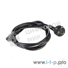 Шнур питания с заземлением IEC 60320 C13/EU-Schuko, 10А/250В (3x1,0), 5 м. (R-10-Cord-C13-S-5)