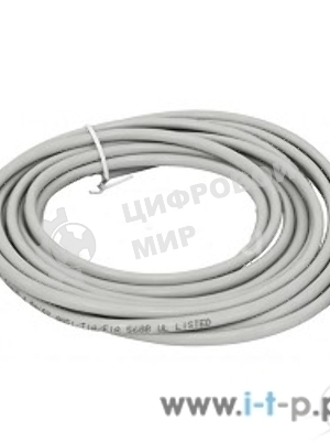 Патч-корд UTP, кат 5e, 5м с RJ45 серый